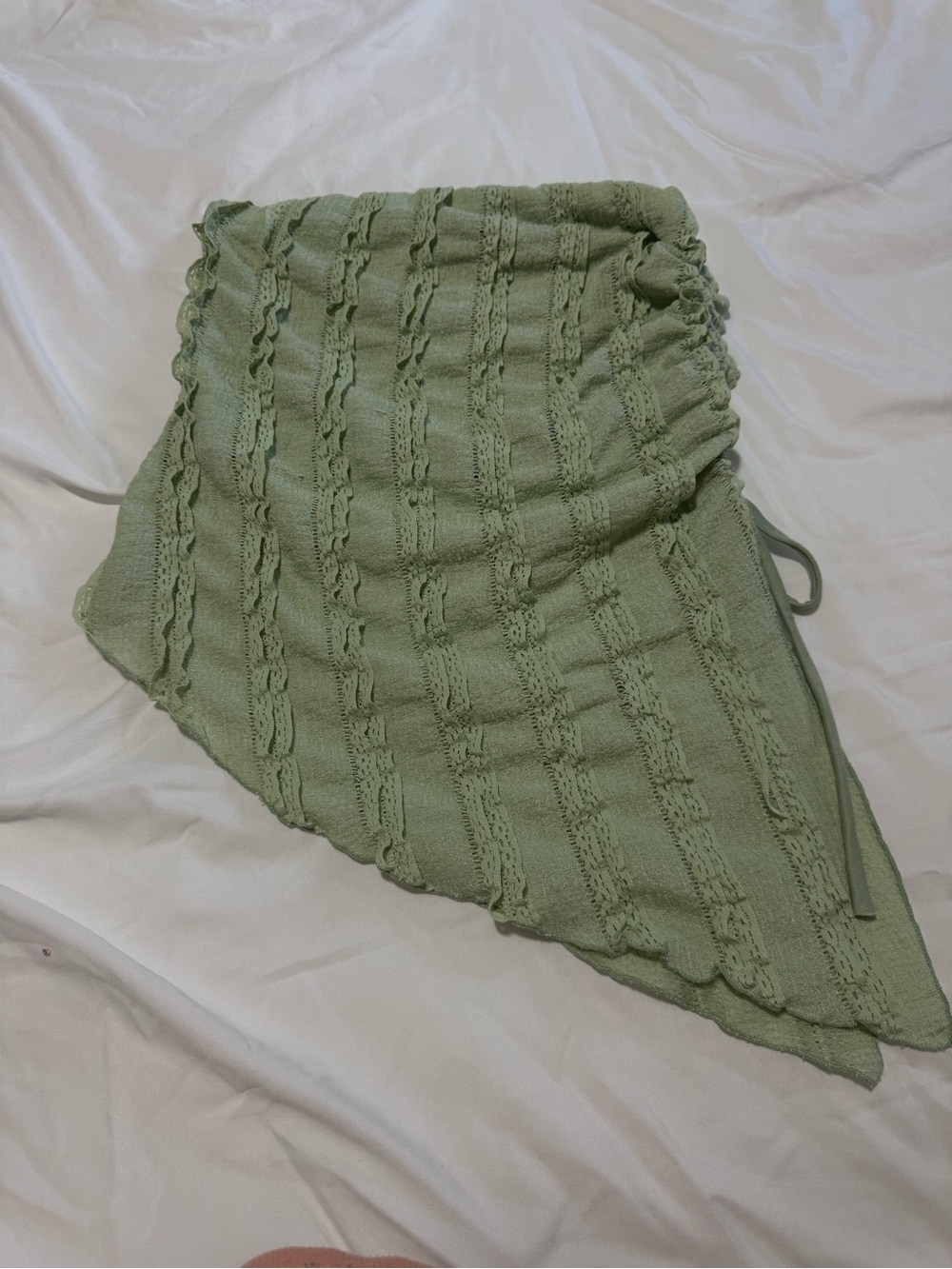 gage Soft Sage Green Lined tube top